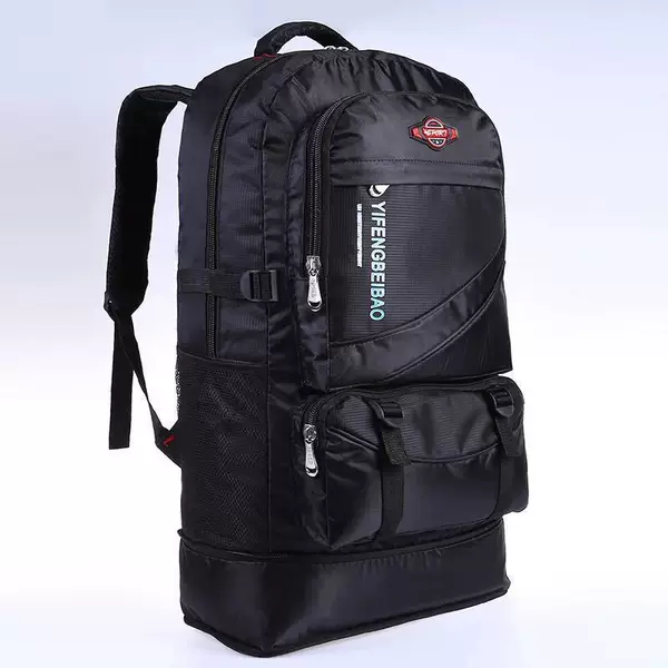 Large Backpack Men's Backpack Casual Travel Mountaineering Bag Student School Bag Expandable Large Outdoor Breathable