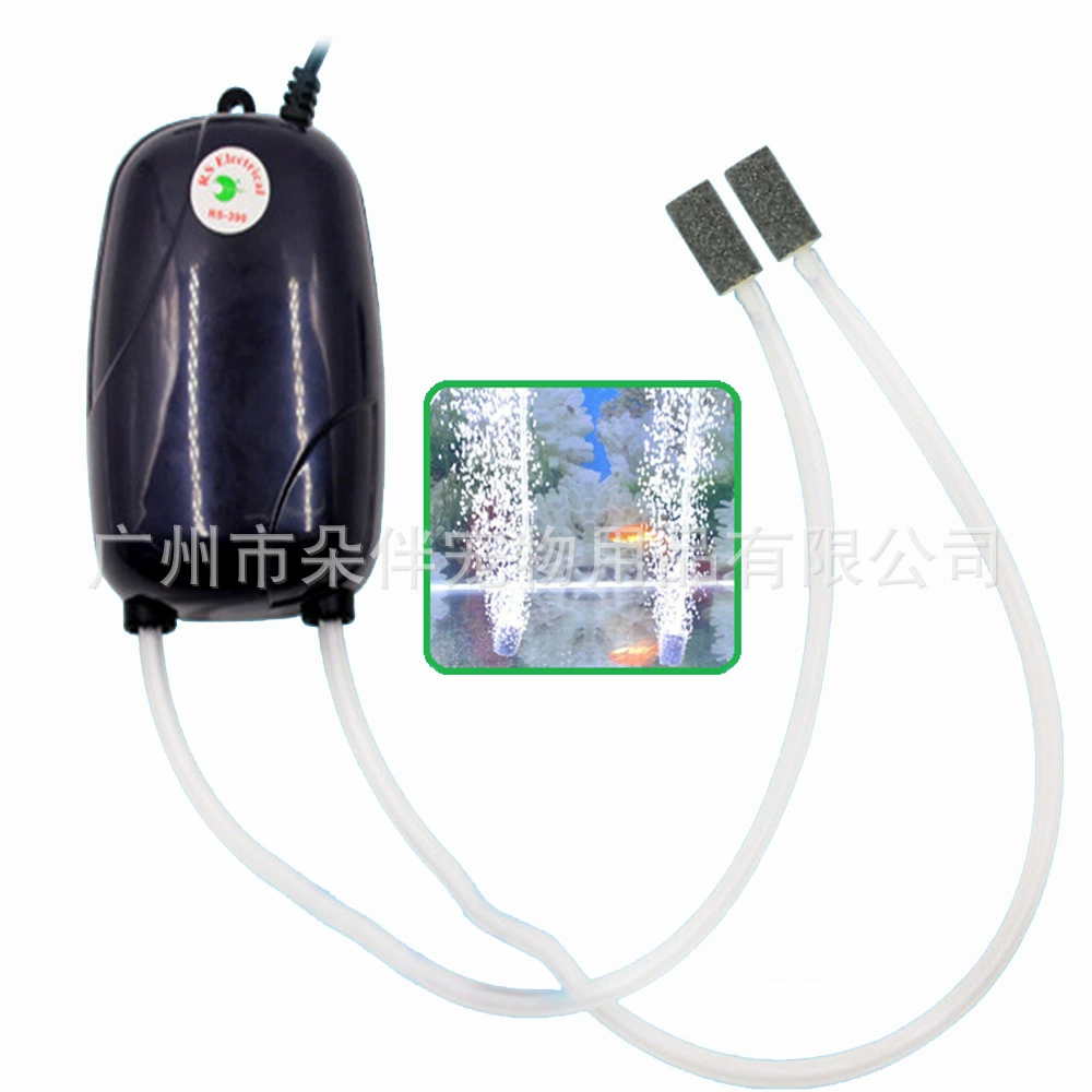 Кислородный насос для культур рыб бесшумный кислородный насос для аквариума маленькая кислородная машина принадлежности для аквариума RS-390