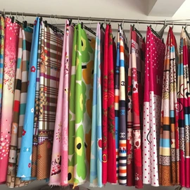 印花、扎染布;床单、被单;其他化纤面料