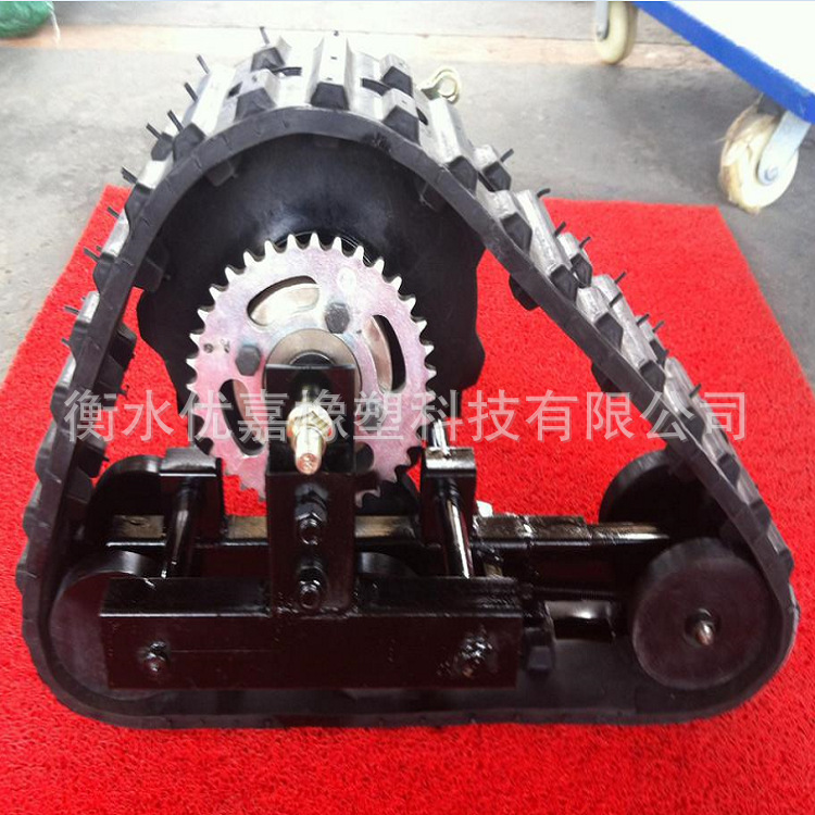 厂家生产橡胶履带钢丝绳芯橡胶履带收割机履带配件工程橡胶履带