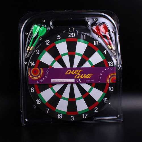 10-inch 12-inch 15-inch 17-inch wooden dart board for fitness and leisure with net and without net steel ring dart target cross-border hot sale