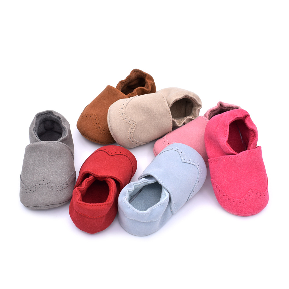 Babyshoes primavera y otoño nuevos zapatos de bebé de cuero mate 0-1 años de edad zapatos de niño de fondo suave 7 colores zapatos de bebé B605