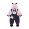 Blue strap lion cotton coat