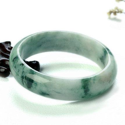 미얀마 옥 A등급 플로팅 플라워 옥 팔찌 소프트 여성 스타일 옥 팔찌 제조업체 도매 옥 인증서 포함