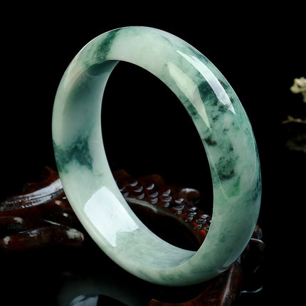 미얀마 옥 A등급 플로팅 플라워 옥 팔찌 소프트 여성 스타일 옥 팔찌 제조업체 도매 옥 인증서 포함