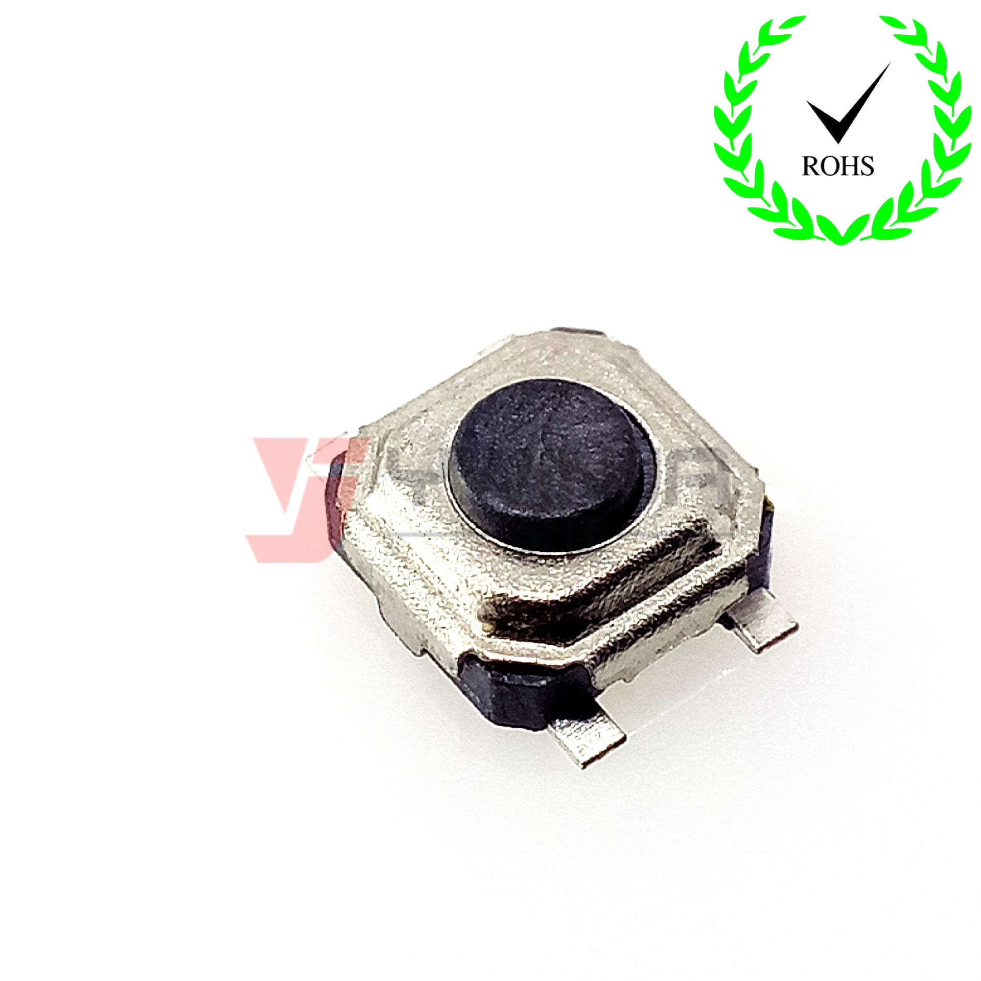 3*3*1.5 2.0贴片四脚轻触开关黑柄白柄开关正方形按键轻触开关