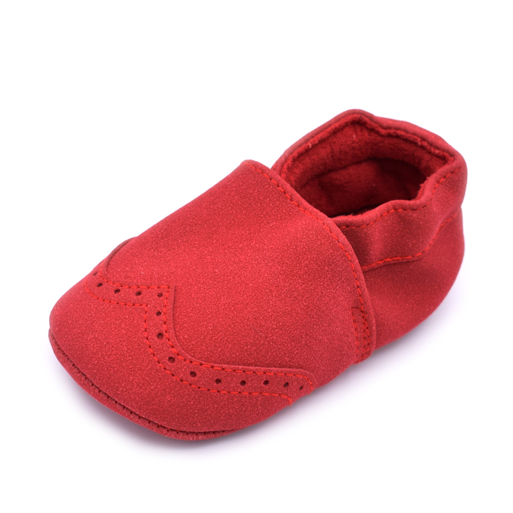 Babyshoes primavera y otoño nuevos zapatos de bebé de cuero mate 0-1 años de edad zapatos de niño de fondo suave 7 colores zapatos de bebé B605