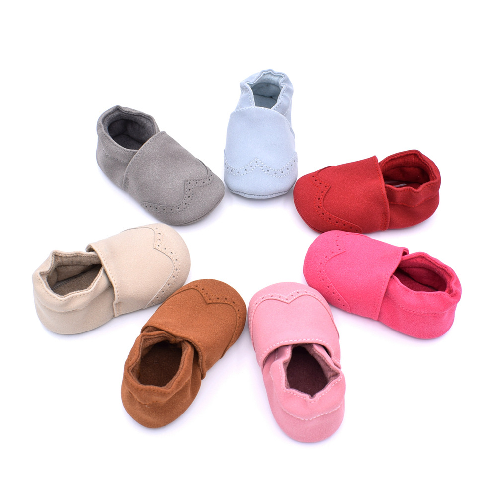 Babyshoes primavera y otoño nuevos zapatos de bebé de cuero mate 0-1 años de edad zapatos de niño de fondo suave 7 colores zapatos de bebé B605