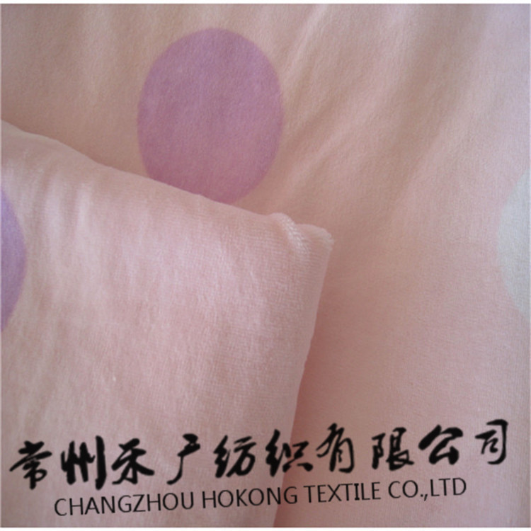 【工厂生产】CVC印花天鹅绒 花型任意天鹅绒80/20