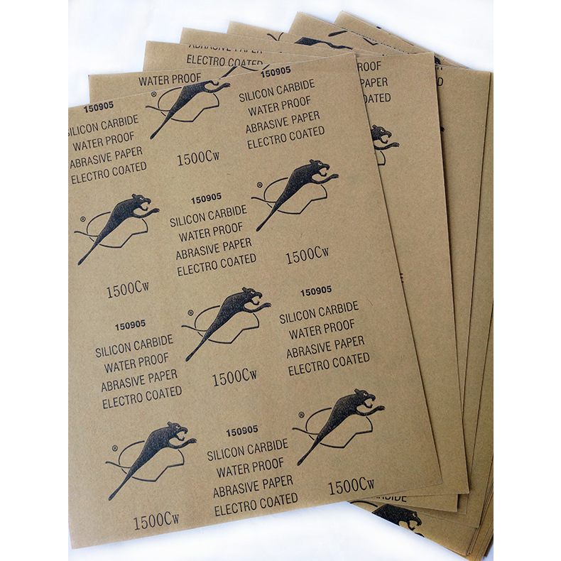 厂家供应 豹牌水砂纸 家具五金油漆打磨抛光打水砂纸    批发