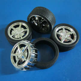 52MM大直径聚氯软轮皮玩具塑胶汽车轮胎高质量橡胶塑料车轮