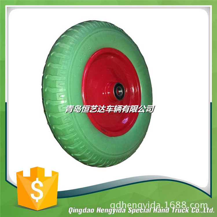 厂家生产PU 发泡轮--手推车轮胎 3.25-8