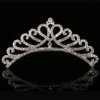 Metal children's hair accessory for princess, crown from pearl, wholesale