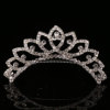 Metal children's hair accessory for princess, crown from pearl, wholesale