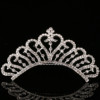 Metal children's hair accessory for princess, crown from pearl, wholesale