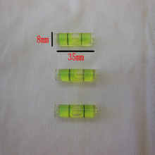 包邮绿色迷你水平仪 8*35mm 相框水平泡 水平柱 照片墙平衡仪