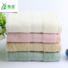 廠家直供 加厚120克 柔軟吸水家用面巾批素色斷檔竹纖維毛巾