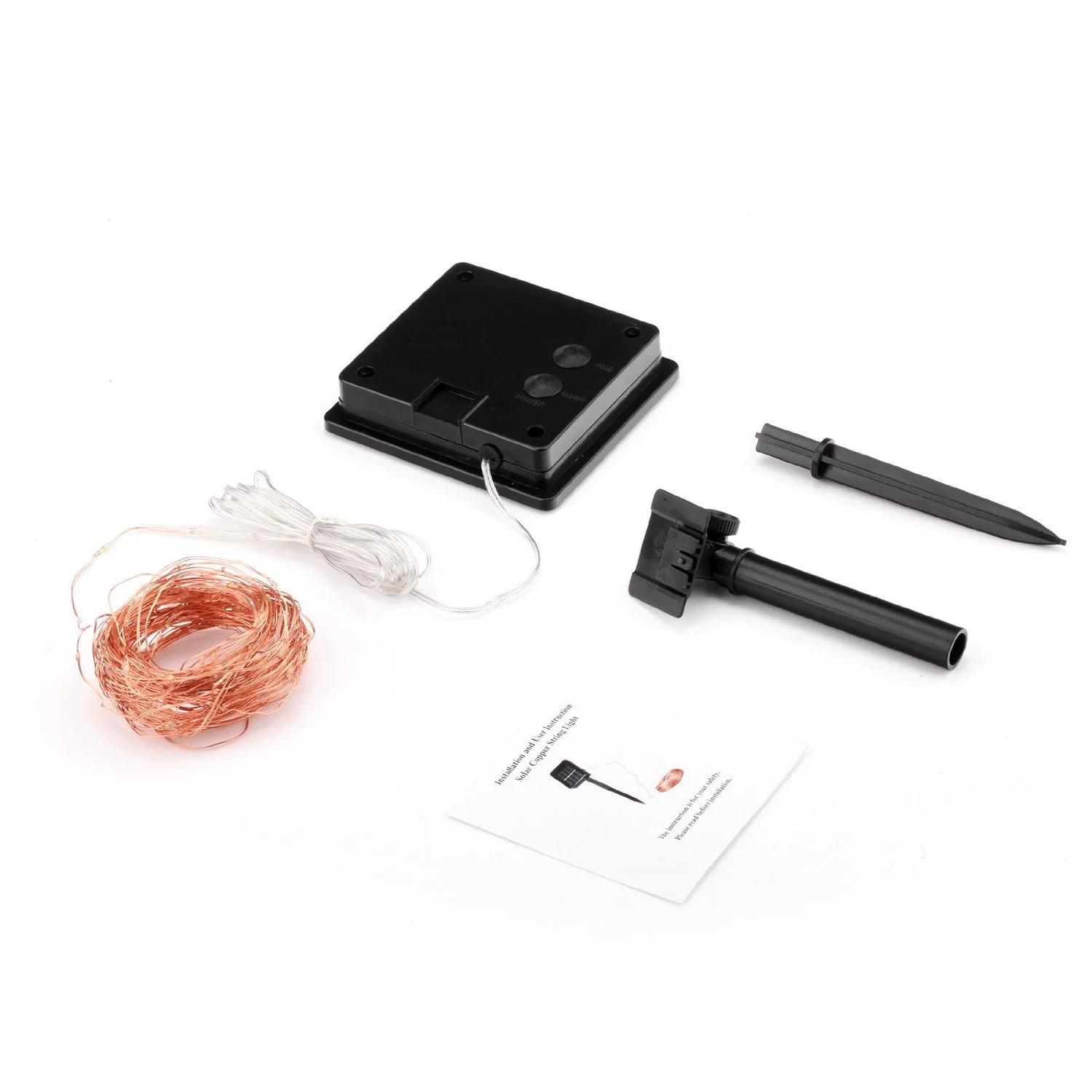 Трансграничная поставка электронной коммерции 50LED Солнечная медная проволока световая нить 8 функциональных декоративных огней солнечные садовые декоративные фонари