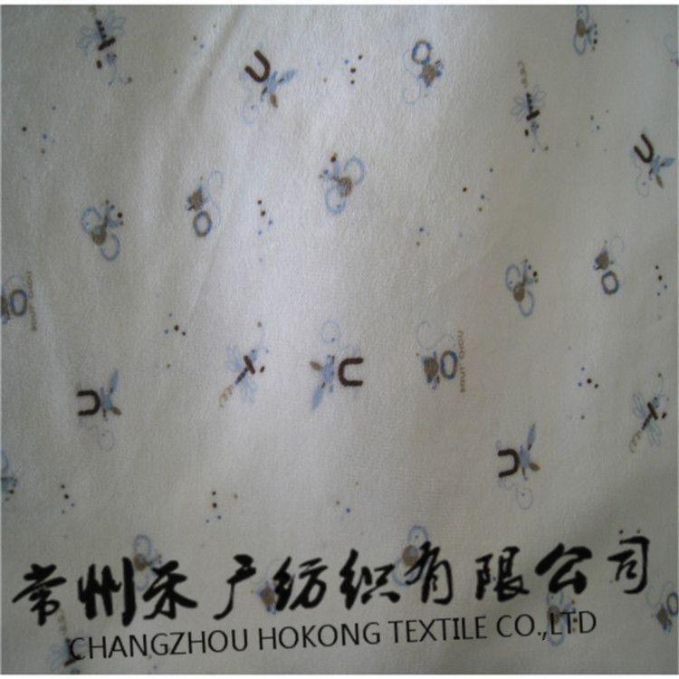 【工厂生产】儿童用印花天鹅绒 服装玩具面料/印花天鹅绒