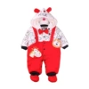 Red strap lion cotton coat