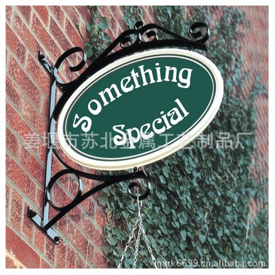 欧式铁艺烤漆路牌 金属工艺壁挂式广告牌 路边装饰锻造指示牌广告