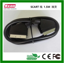 厂家供应 1.5米 现货 SCART线.21P线.音视频线.扫把头