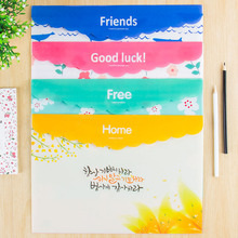 6001精致碎花可爱多功能文件袋 自粘式方便资料袋 学生试卷文具袋