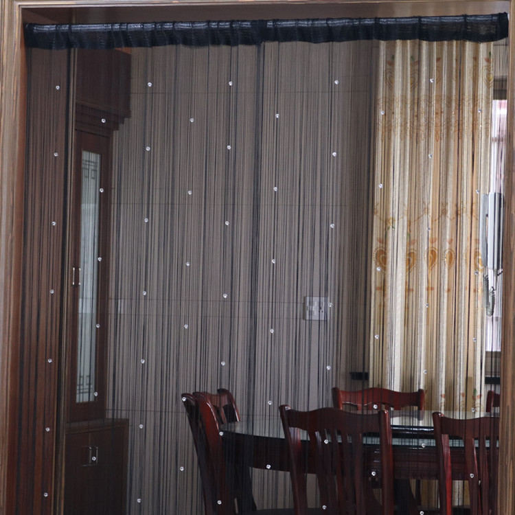 Wholesale 3 m * 3 M crystal beads 32 cut surface encryption partition line curtain decorative door curtain