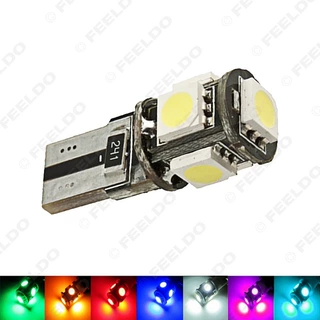 汽车LED灯 T10示宽灯 canbus 解码 5050-5LED 汽车牌照灯