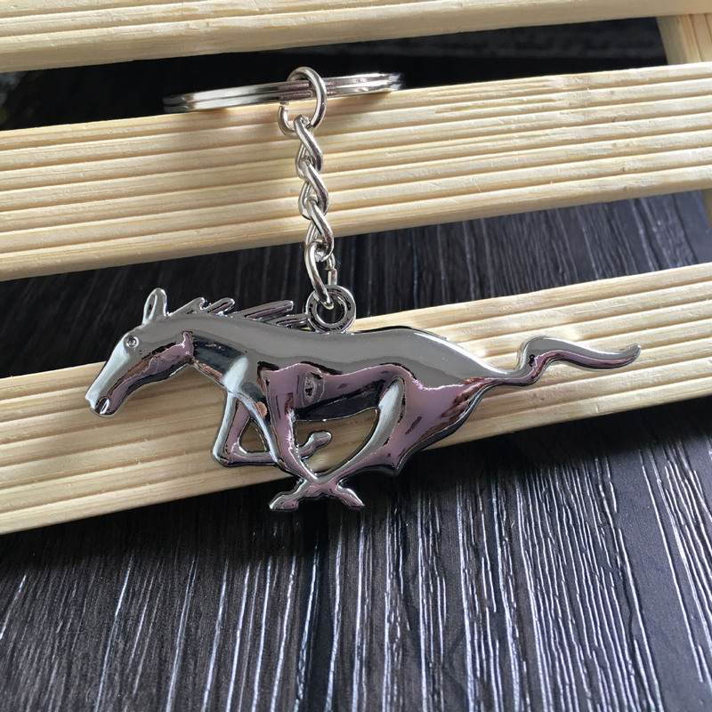 Suitable for Ford Mustang logo Keychain Car Logo keychain car 4s shop metal small gifts