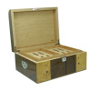 Robinsky raw wood grain cooler cigar moisturizing box moisturizing box with humidifier humidifier RA-914