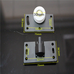 High-quality and luxurious Jinrongda furniture drawer slides, wardrobe closet pivot door sliding door roller track wheel concave wheel