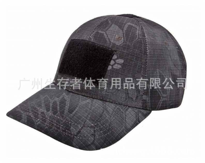 Nueva gorra de béisbol de velcro de cinta de pitón/gorra casual/gorra de béisbol táctica/gorra de béisbol de viaje al aire libre