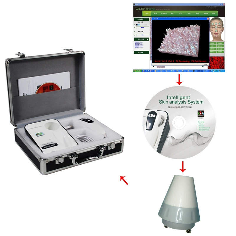 [Пожизненная гарантия] Тестер анализа волосяных фолликулов кожи головы CBS на 5 миллионов пикселей.