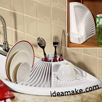 Nueva cocina creativa almacenamiento estante platos cubiertos de plástico estante de drenaje multifuncional fábrica de estante de drenaje al por mayor