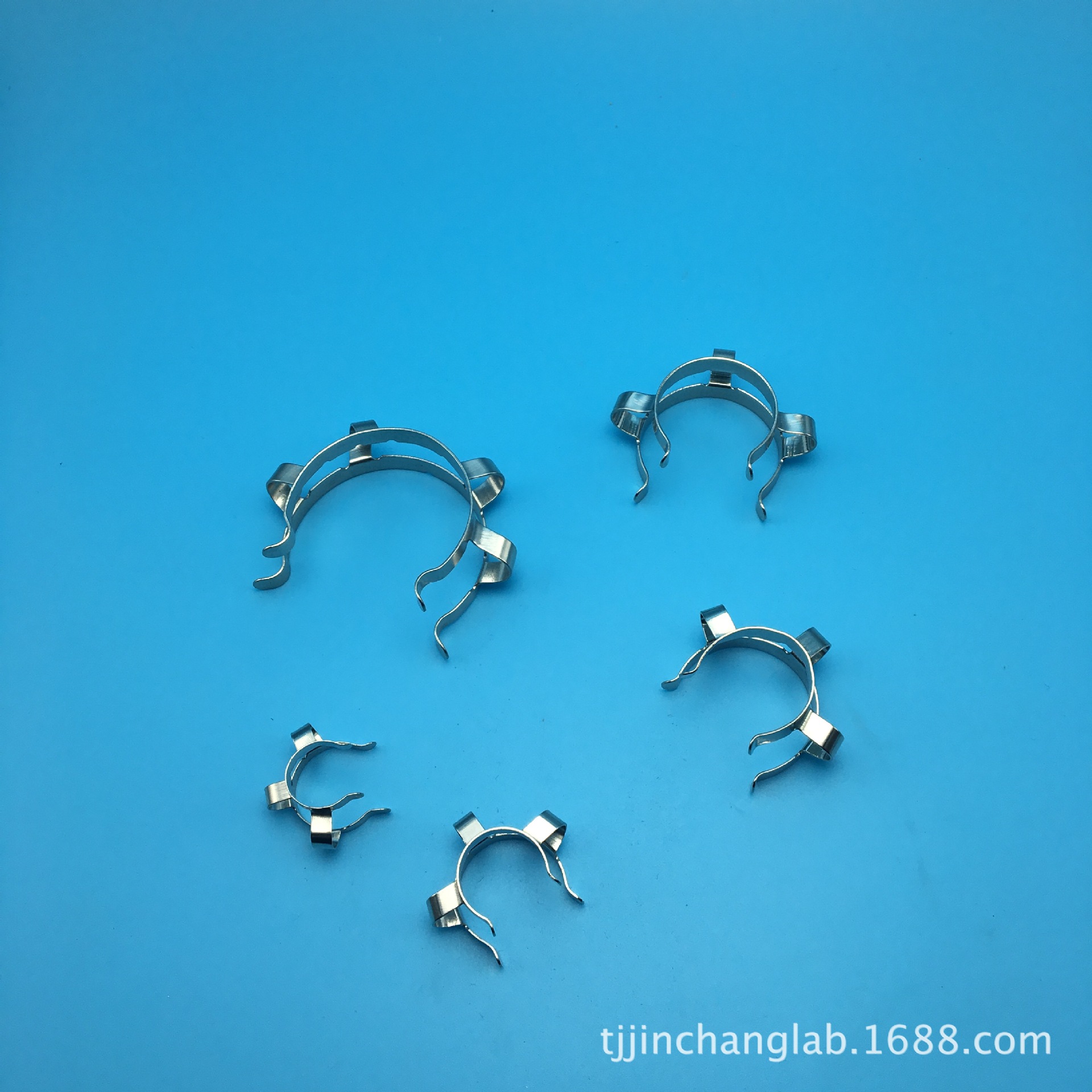 CC220-29不锈钢片接口夹29#玻璃接口夹花篮夹实验室玻璃器皿配套