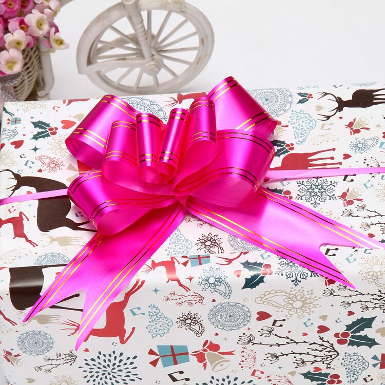 45 hilo de oro mano tire flor tienda maceta decoración regalo embalaje corbata flor boda coche decoración tire flor cinta al por mayor