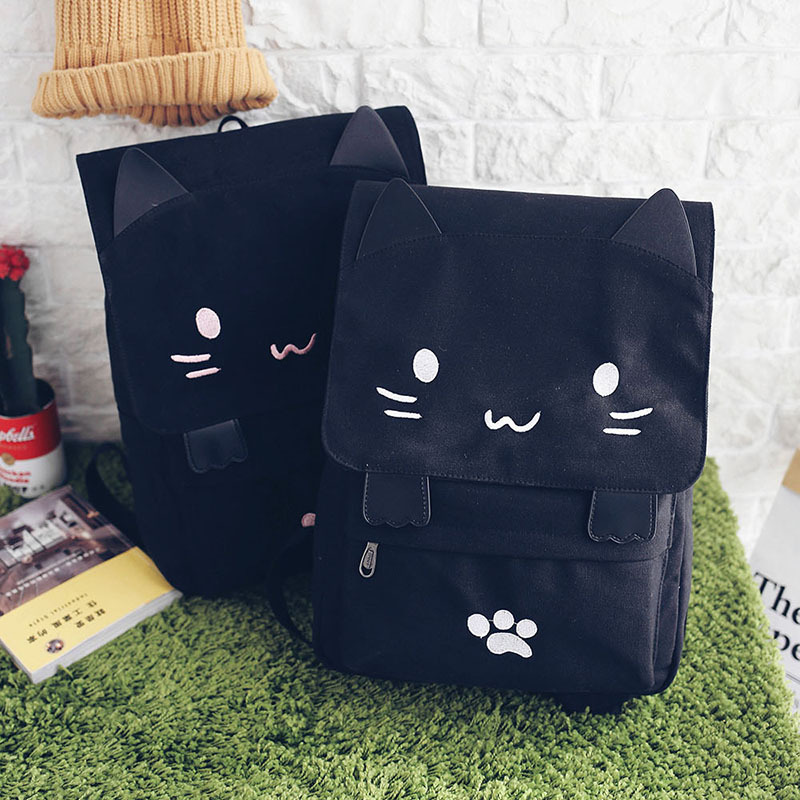 Japanese cute three dimensional capacious fuchsia backpack