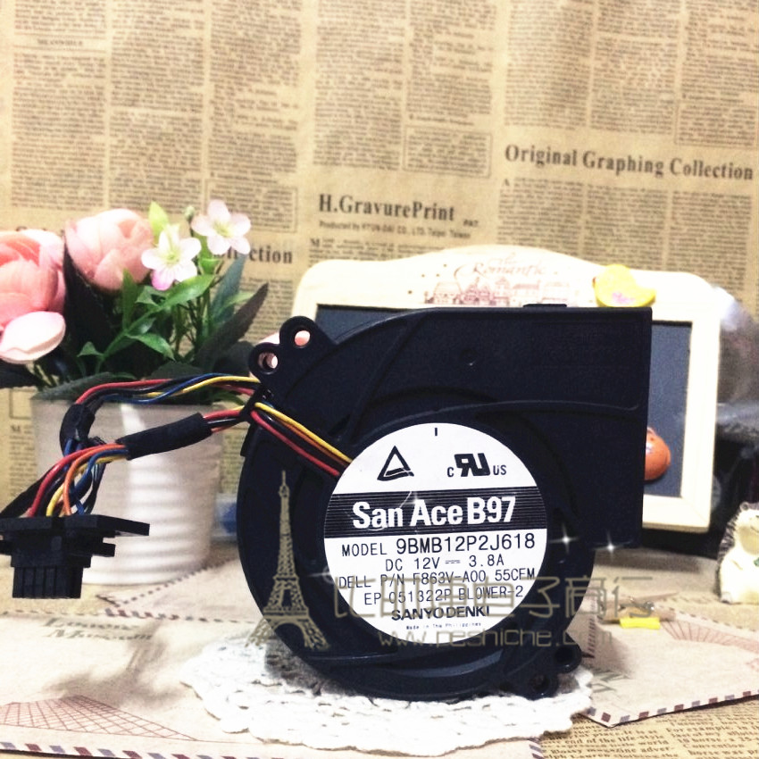 原装SANYO/三洋 9733 9BMB12P2J618 12V 3.8A F863V-A00 鼓风机