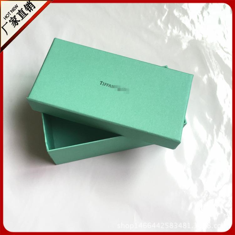 现货天地盖眼镜纸盒批发烫金LOGO绿色太阳眼镜纸盒批发眼镜盒礼盒