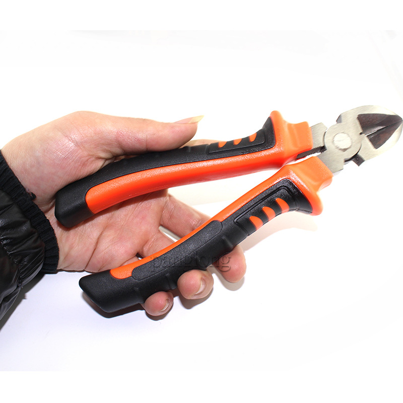 Los fabricantes suministran Tigre patrón mango alicates diagonales alicates de alambre Alicates de punta afilada alicates herramientas de hardware herramientas de mano