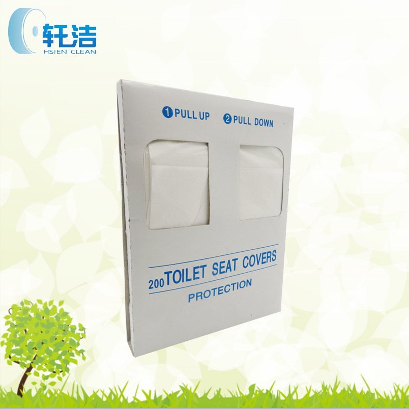 Shanghai straight hair HSIEN CLEAN 1/4 Pulp Toilet seat Paper Airplane High Speed Rail Toilet seat Pad paper