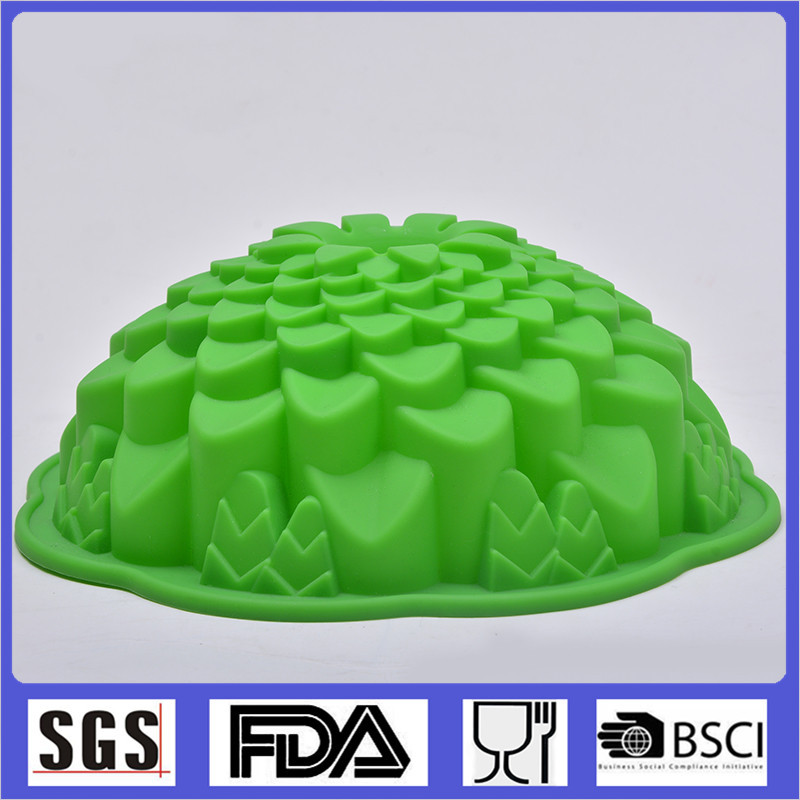 Cruz-frontera especial de grado alimenticio de silicona molde de la torta con la columna de bricolaje patrón mousse de pan herramienta para hornear