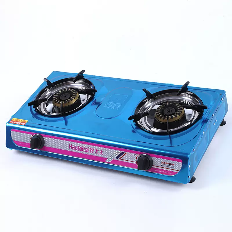 好太太家用厨房电器不锈钢双电子打火钢灶头蓝火焰天液燃气灶