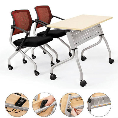 厂家直供培训台长条移动培训桌组合型会议桌拼接式会议桌|ms