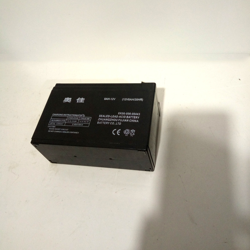厂家直销批发电动喷雾器专用电池电瓶蓄电池12V8A铅酸电池