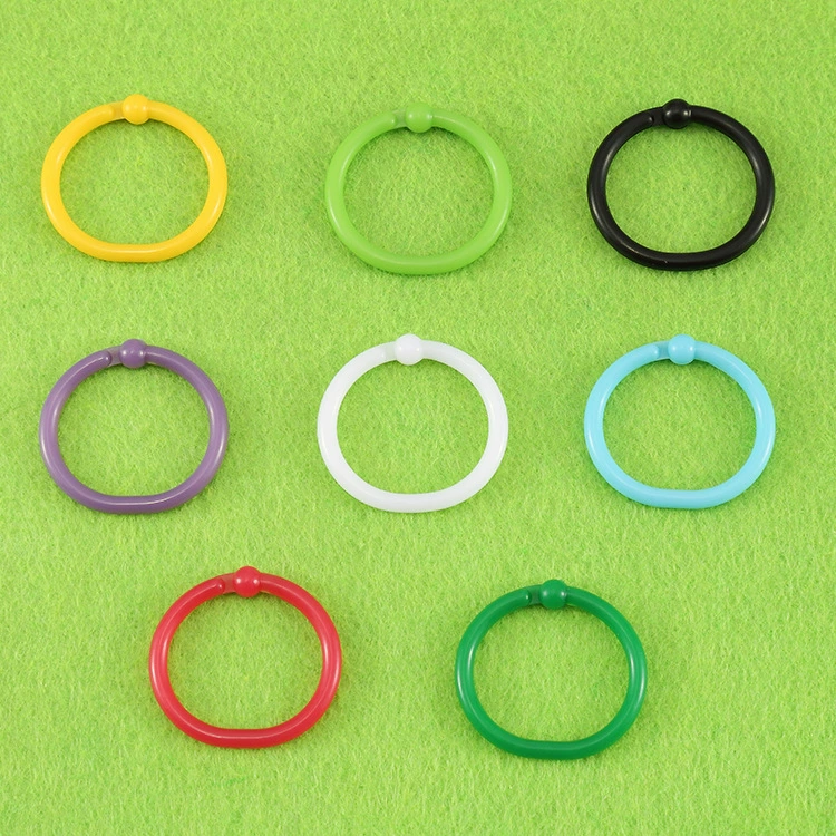 Завод прямой пластиковый мультфильм книга кольцо 25 мм цвет Открытое кольцо пластик PP Открытое кольцо альбом карты кольцо