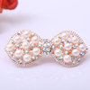 Small hairgrip from pearl, hair accessory with bow, ponytail, hairpins, wholesale