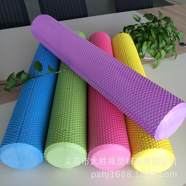 Floating point yoga column roller foam roller foam shaft eva yoga…