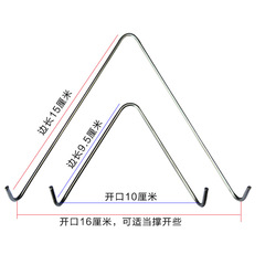 Gardening Supplies Plastic Wall-Hanging Planter Special Triangular Hook Stainless Steel S Hook V-Shaped Hook Size Selectable